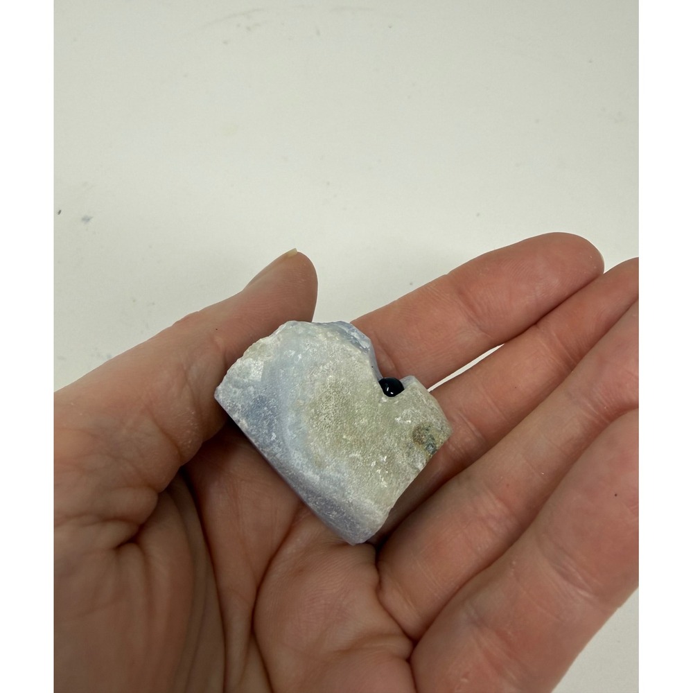 Set of 3 Blue Lace Agate & Aquamarine Crystal Rock Buddies Hand Carved Stone - Picture 4 of 12